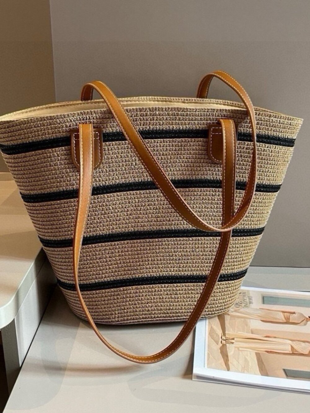 Loewe Straw Bag, Handwoven Raffia Bag - Picture 8 of 8